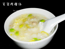 毛豆疙瘩汤