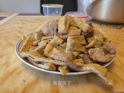 豆腐皮炒肉片