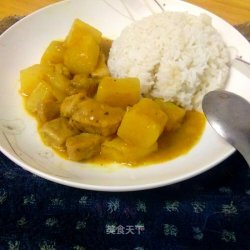 滑肉土豆咖喱饭