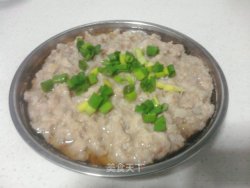 蒸荸荠肉饼