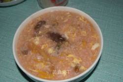 月子餐--糯米鸡蛋海鲜粥