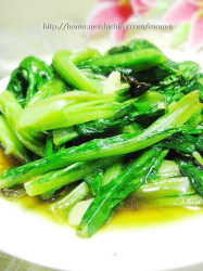 豆豉油麦菜