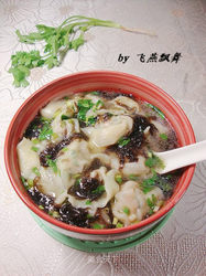 鲜香味美-------【芫荽鲜肉馄饨】