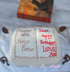 儿子的生日---书本蛋糕