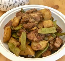 排骨炖土豆豆角