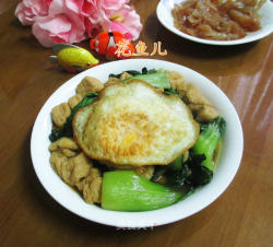 小油豆腐青菜烧鸭蛋
