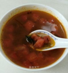 西红柿海菜汤