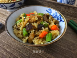 豆角香菇鸡腿焖饭