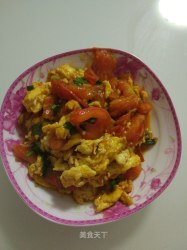 西红柿炒鸡蛋（咸口）