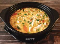 砂锅鸡蛋豆腐汤