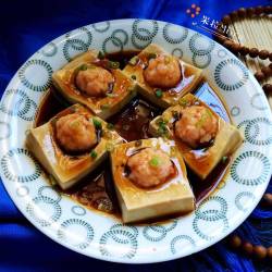 豆腐蒸虾球