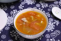 西红柿肉片汤