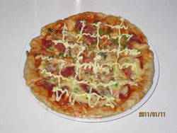 用电饼铛自制比萨