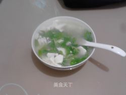 嫩豆腐青菜汤-超鲜超美味
