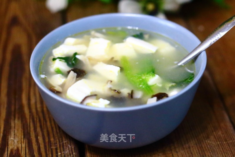 豆腐菇汤