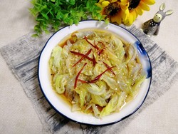 白灼白菜叶