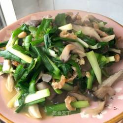 韭菜平菇炒海米