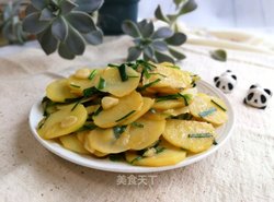 韭菜炒土豆片