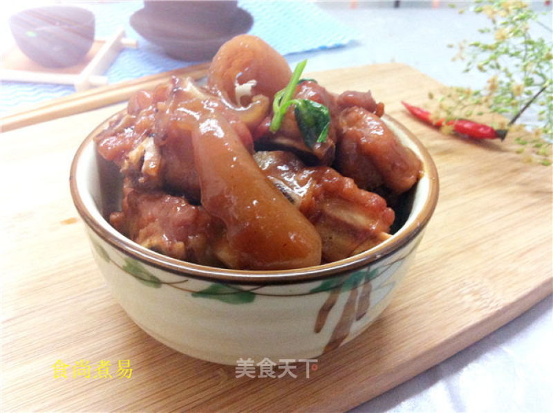猪皮烧排骨