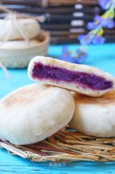 #第四届烘焙大赛暨是爱吃节#紫薯发面饼