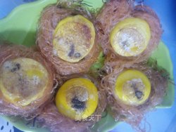 粉丝煎蛋黄