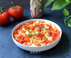 蟹黄豆腐烩番茄