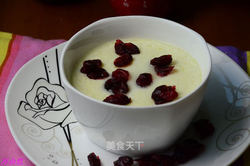 蔓越莓牛奶蒸蛋