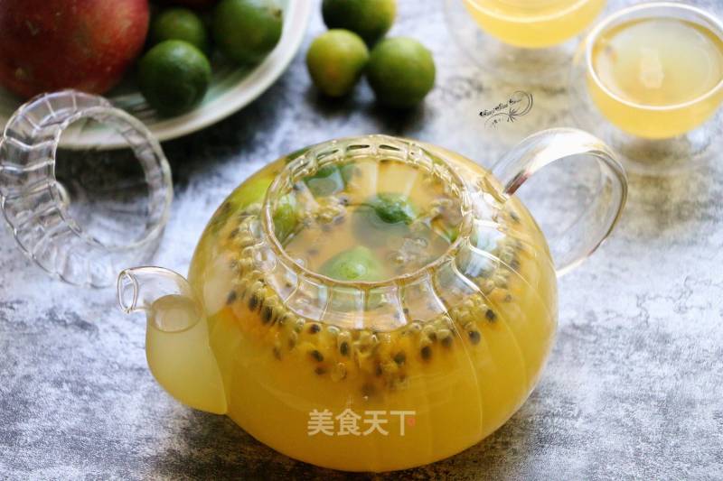 百香果金桔冰饮