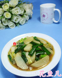 大蒜炒山药