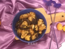 酸豆角焖鳕鱼