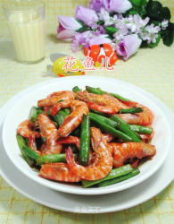 梅豆炒基围虾