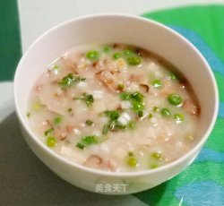 青豆香菇燕麦粥