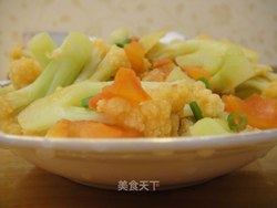 花菜烩西红柿