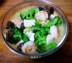 海参虾仁烩豆腐