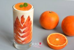 血橙酸奶杯
