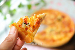 #ACA烘焙明星大赛#豆浆做的披萨哦——鸡肉丁蔬菜披萨