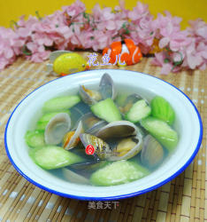 丝瓜圆蛤汤