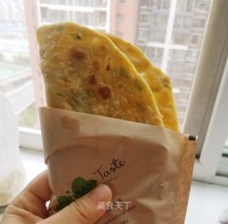 香脆玉米葱花油饼