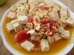家常菜----西红柿鸡蛋炒豆腐