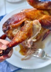 【香芧烤全鸡】圣诞节没有火鸡，咱们来烤上一只香芧鸡吧！