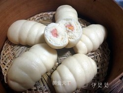 玉米面火腿鱼松卷