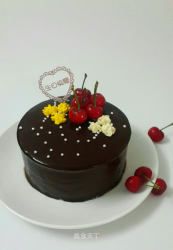 #ACA烘焙明星大赛#巧克力镜面淋面蛋糕