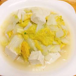 黄芽菜炖豆腐