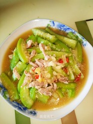 丝瓜炒肉丝