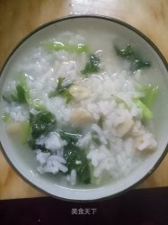 干贝猪肉青菜粥