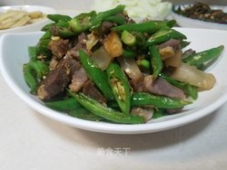 尖椒炒腊肉