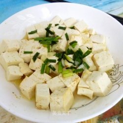 夏日懒人餐――小葱拌豆腐