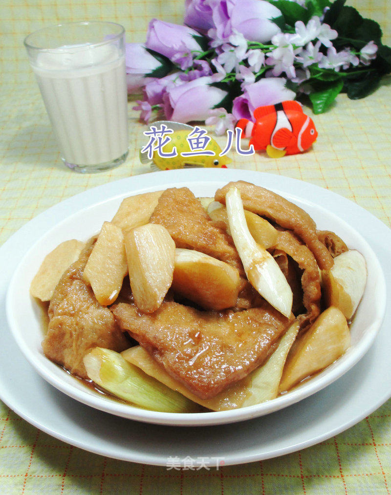 茭白烧豆腐干