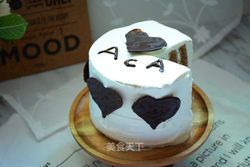 #ACA第四届烘焙大赛#造色情怀 巧乐心蛋糕