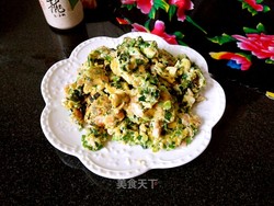 鸡蛋摊韭菜
